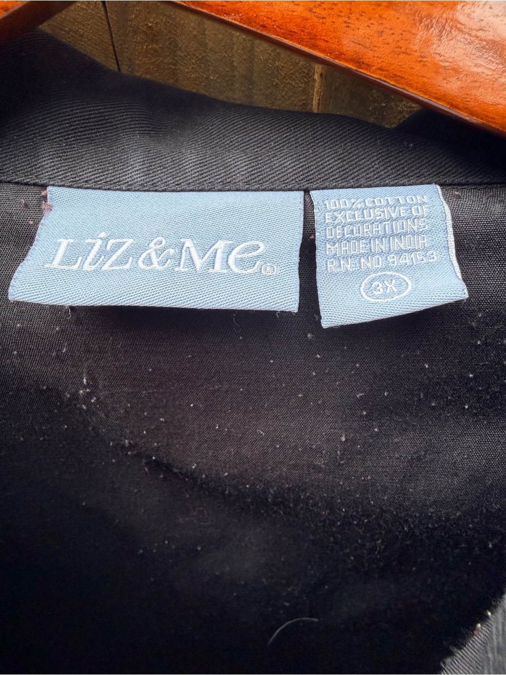 VTG Embroidered Liz & Me 100% Cotton Patchwork Art to Wear Button-Up Jacket- 3X - Picture 3 of 9